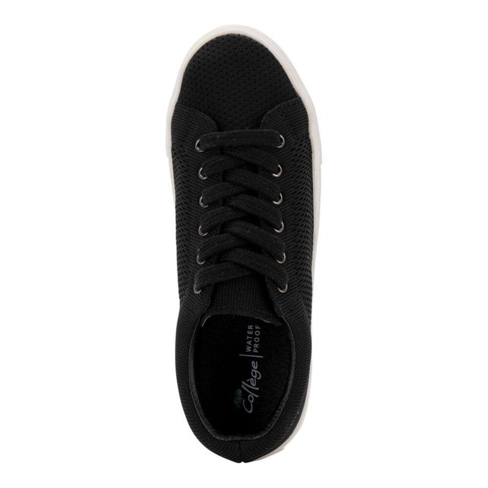 AQUA COLLEGE Womens Black Knit Karina Round Toe Athletic Sneakers 6.5 M - Picture 3 of 4